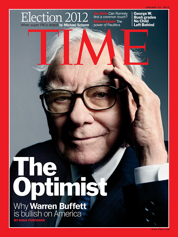 A portrait of Warren Buffett