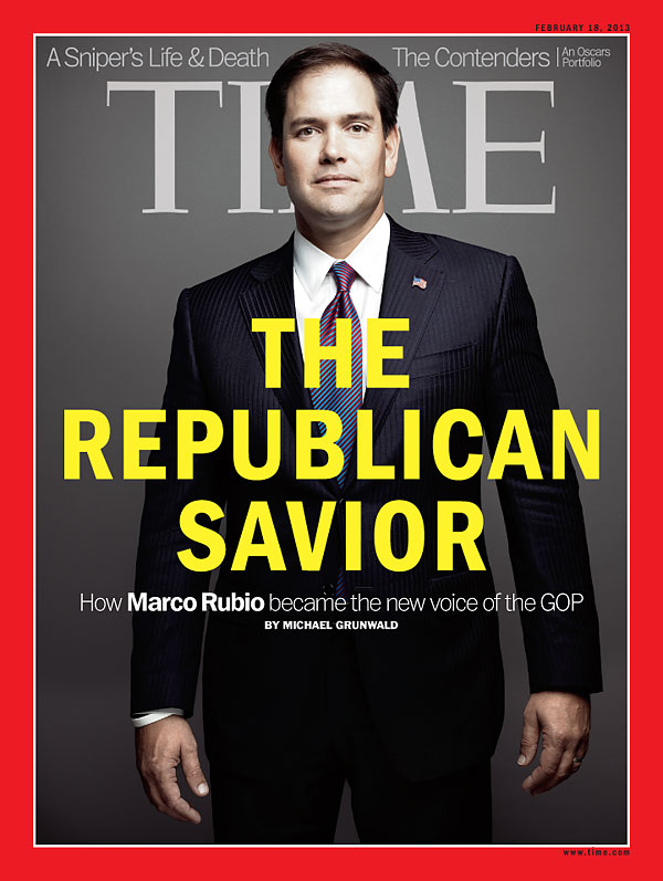 Full-body portrait of Marco Rubio