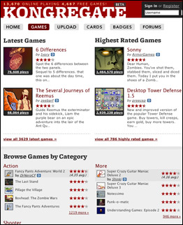 Kongregate 50 Best Websites 2008 TIME