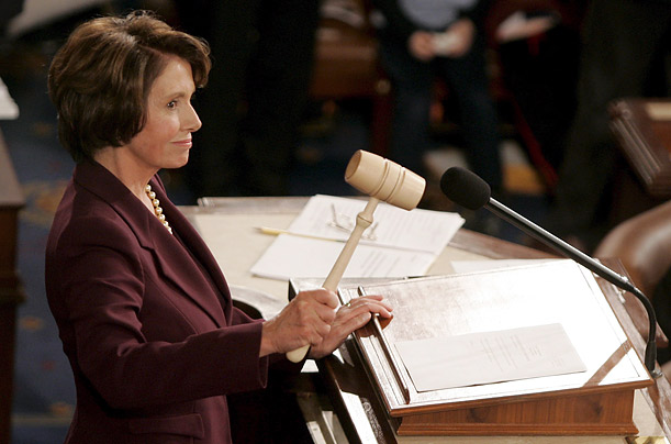 As a result of the sea change in Congress, the Democrats had the right to choose who would be Speaker, and they gave the position to Pelosi, making her the first woman to ever hold the job.