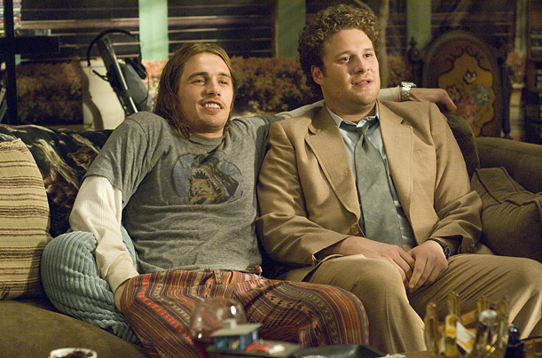 Pineapple Express is one of the most highly anticipated films of the summer. In the movie, Rogen and Franco play a pair of stoners running from the police after Rogen's character, Dale Denton, witnesses a murder.