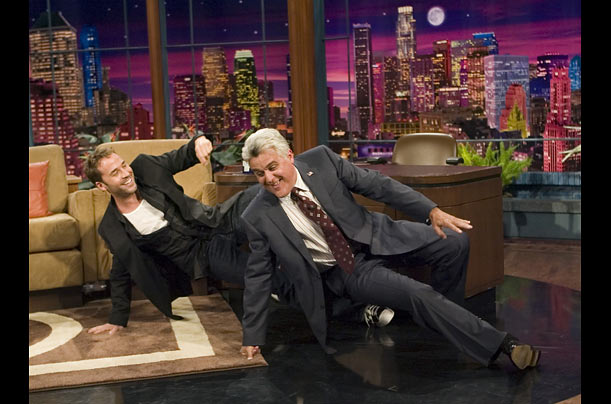 Jay Leno and Piven get silly on The Tonight Show