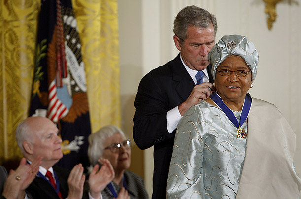 President of Liberia Ellen Johnson Sirleaf