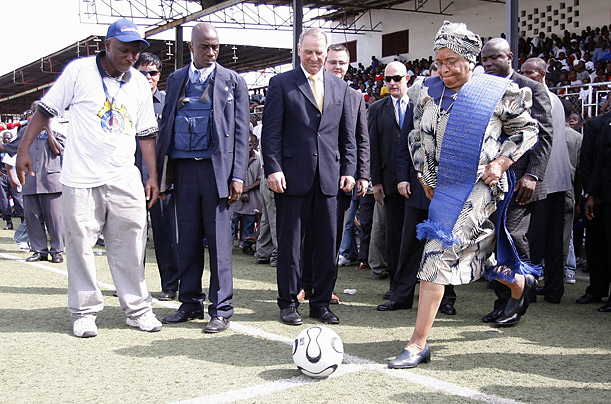 President of Liberia Ellen Johnson Sirleaf