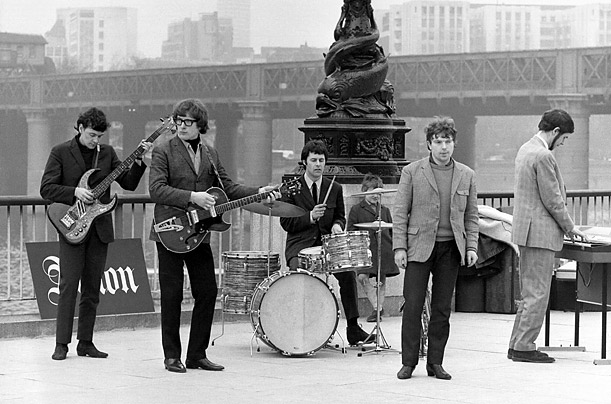 Born in Belfast, Morrison joined with a group of friends in 1964 to form the band Them.
