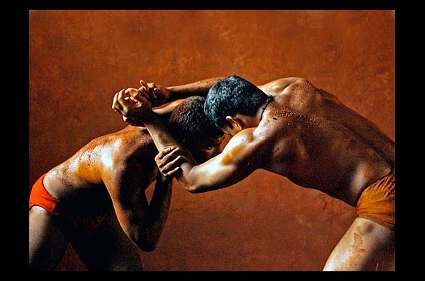 Indian men practice 