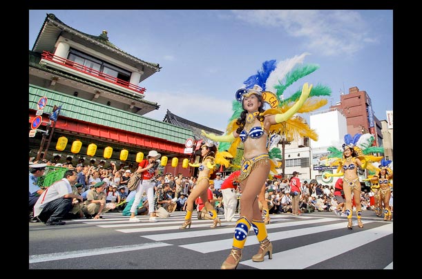samba dancers perform at the 25th annual asakusa samba carnival in tokyo, japan samba dancers perform at the 25th annual asakusa samba carnival in tokyo, japan