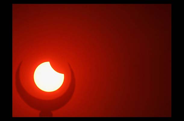 Partial Solar Eclipse  seen from Islamabad, Pakistan