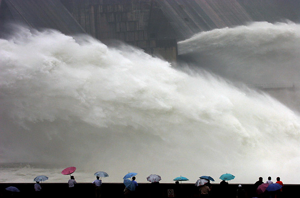 Xiaolangdi Reservoir on the Yellow River in central China's Henan province