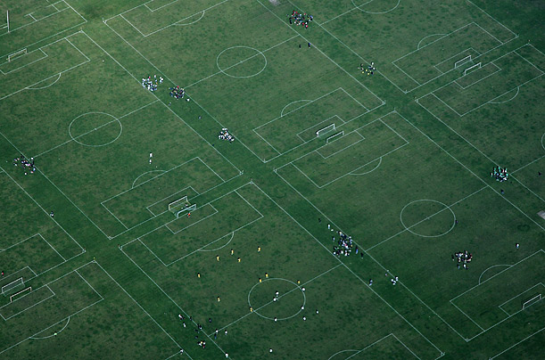 After the wettest summer on record, pleasant weather offers Londoners a good opportunity to play soccer.
