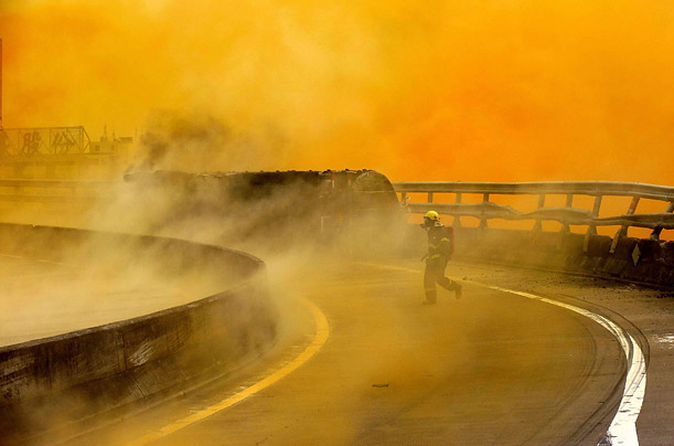 chemical spill highway china