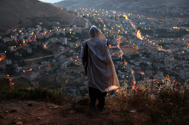 An ultra-Orthodox Jew in Nablus