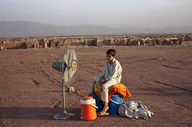 Among the two million people displaced by fighting in Pakistan's Swat Valley are this boy and his family. He was photographed in a refugee camp in Nowshera.