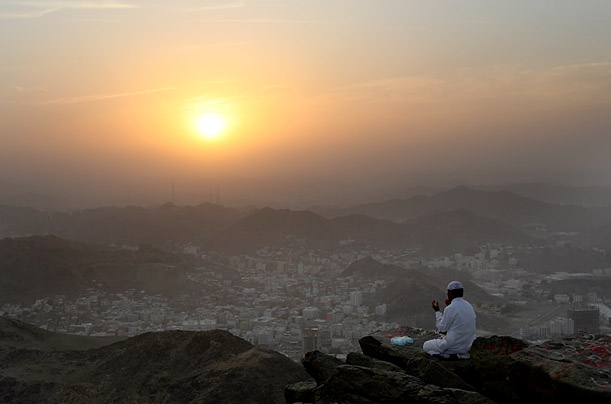 Islam's Prophet Mohammed received his first message to preach Islam while he was praying in the cave mecca hajj Islam's Prophet Mohammed received his first message to preach Islam while he was praying in the cave mecca hajj