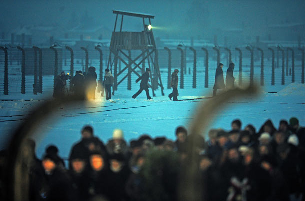 Never Forget
People attend ceremonies marking the 65th anniversary of the liberation of the notorious Auschwitz-Birkenau Nazi death camp in Poland.