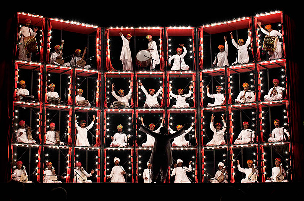 The Manganiyar Seduction, a band from India's Rajasthan state performed at the historic Purana Qila fort in New Delhi.